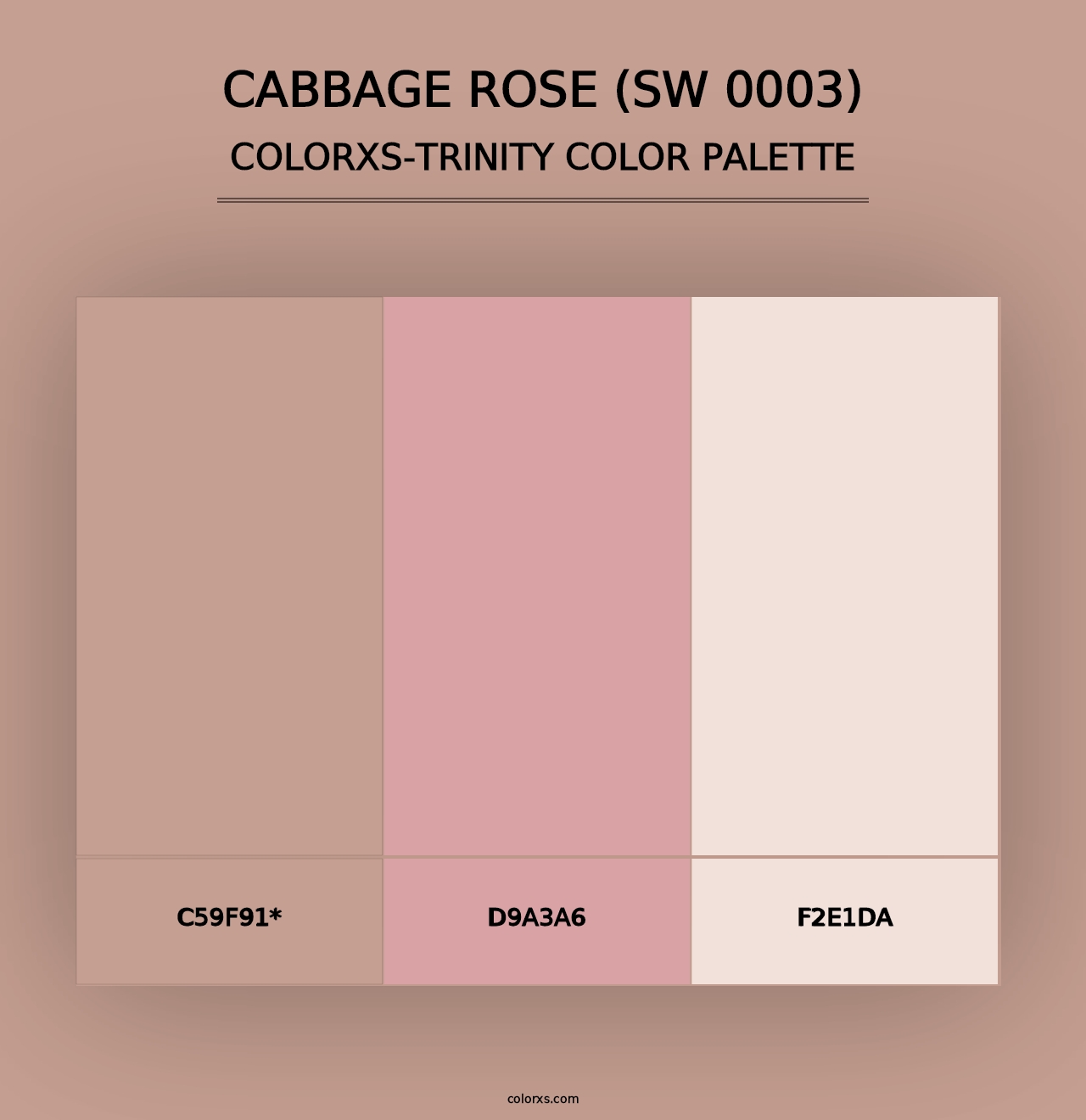 Cabbage Rose (SW 0003) - Colorxs Trinity Palette